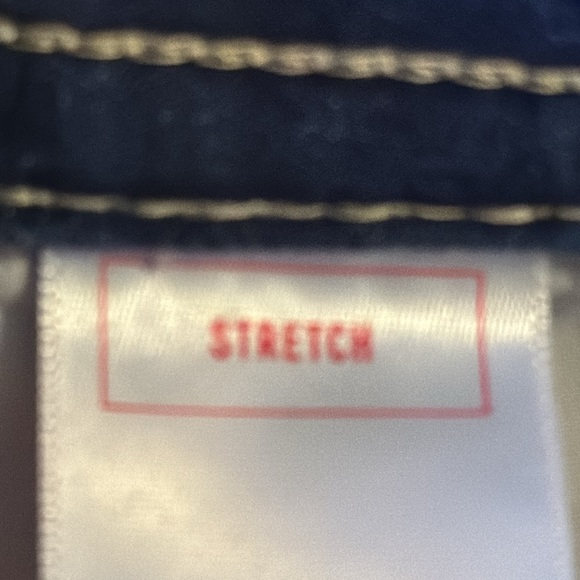 Express stretch, lowrise, bell flare jeans, size 12 short - Picture 6 of 8